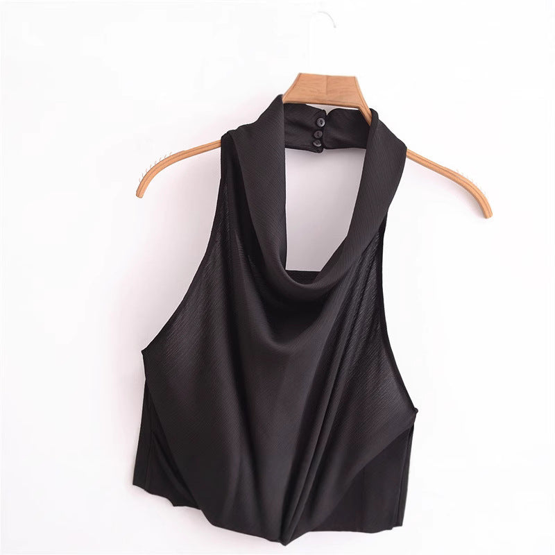 Women's Winter Dress Sleeveless Halter High Class Dresses