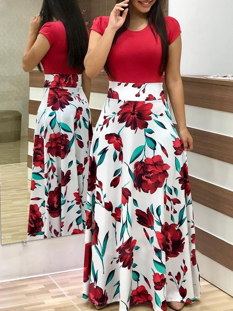 Pretty Women's Spring Style Retro Swing Dress