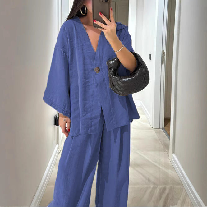 Charming Classy Women's Loose-fitting Wide Leg Tops