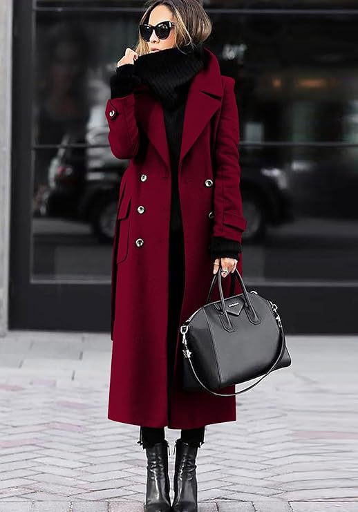 Women's Popular Single Thick Wool Extended Quality Coats