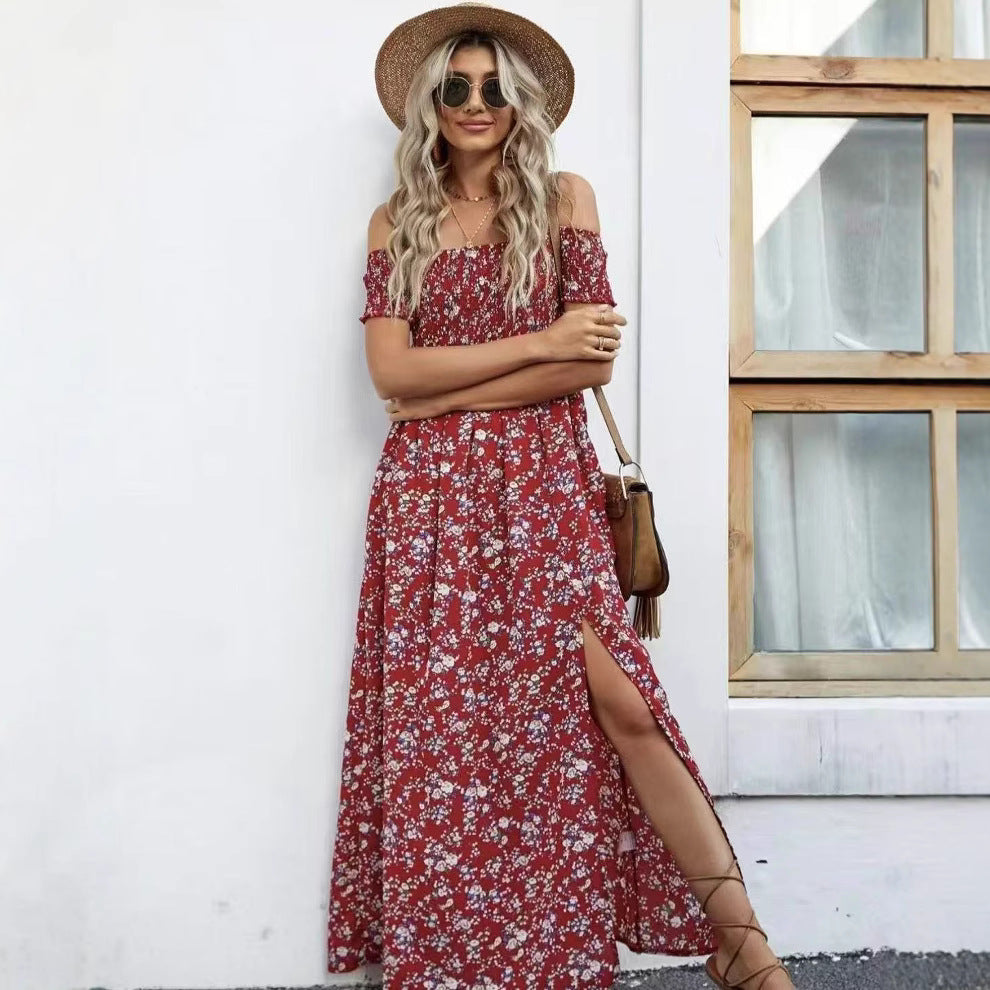 Women's Summer Fashion Bohemian Small Floral Dress