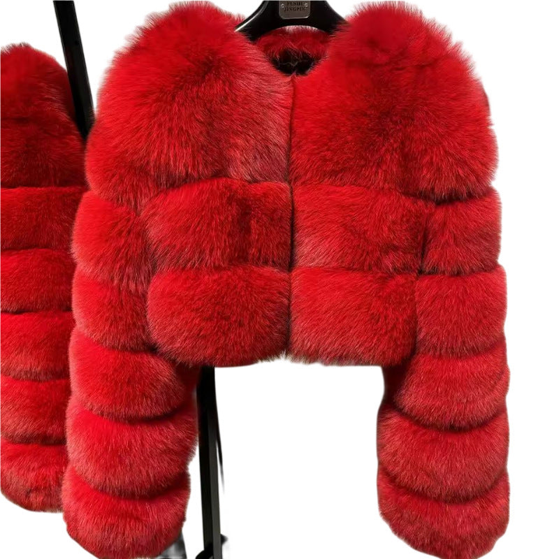 Fur Imitation Fox Furry Environmental Protection Coats