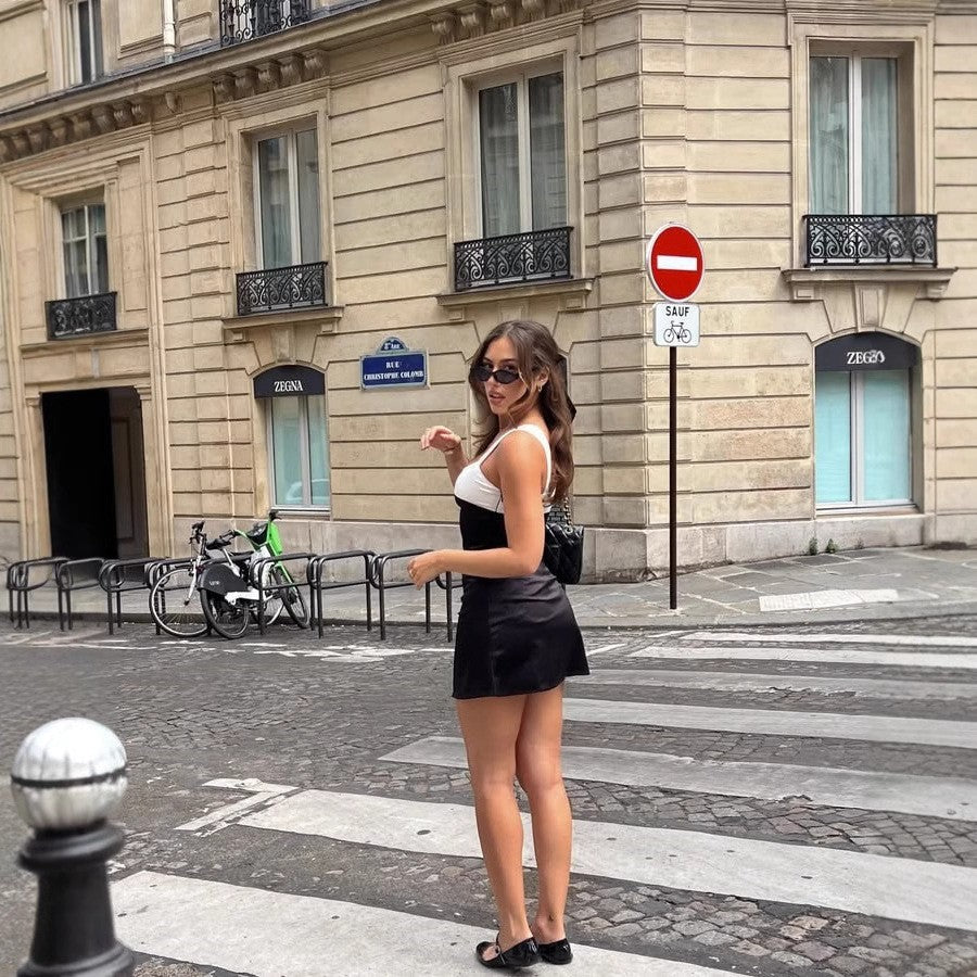 Women's Summer Sexy Strap Backless Satin Slim Dresses