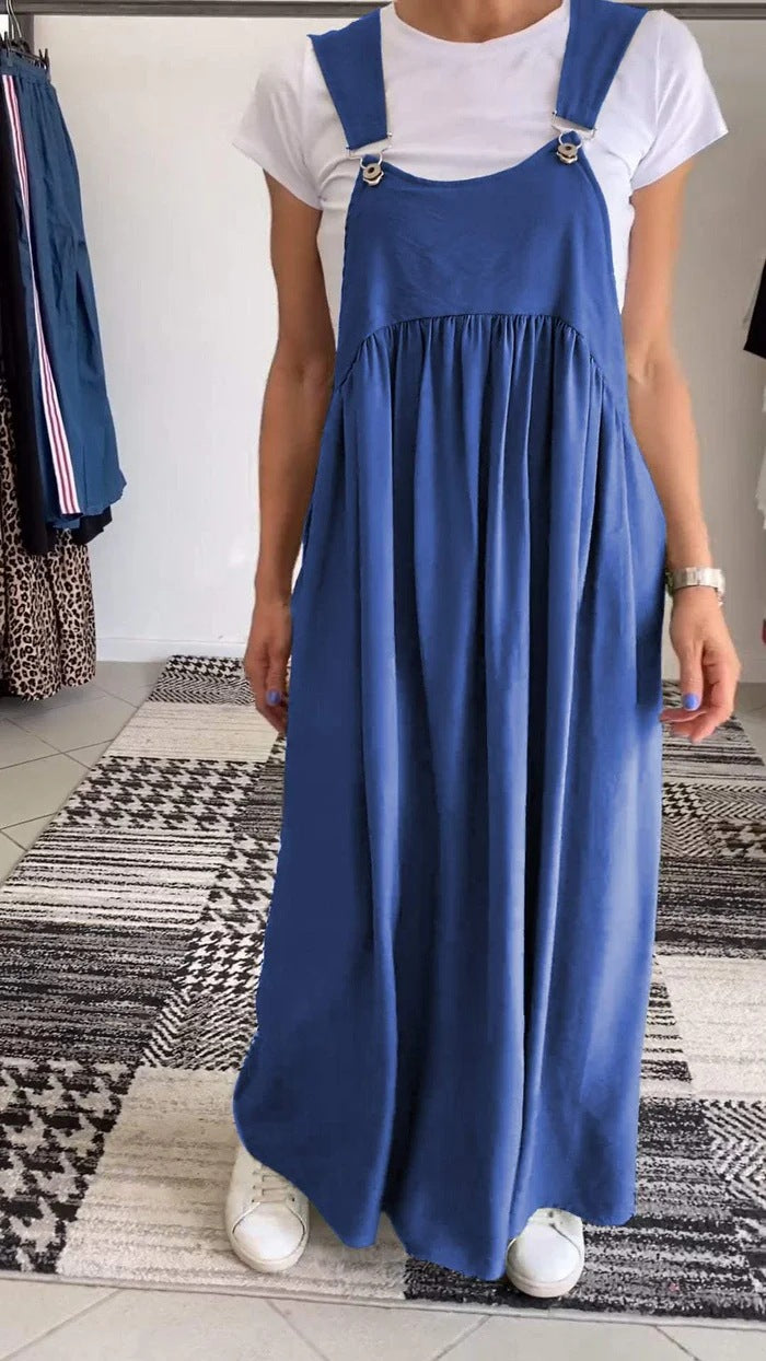 Unique Women's Summer Cotton Linen Long Dress