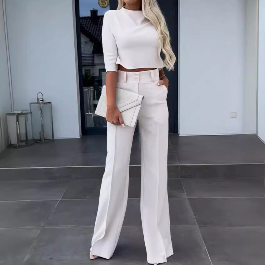 Women's Unique Fashion Casual Set Two-piece Suits