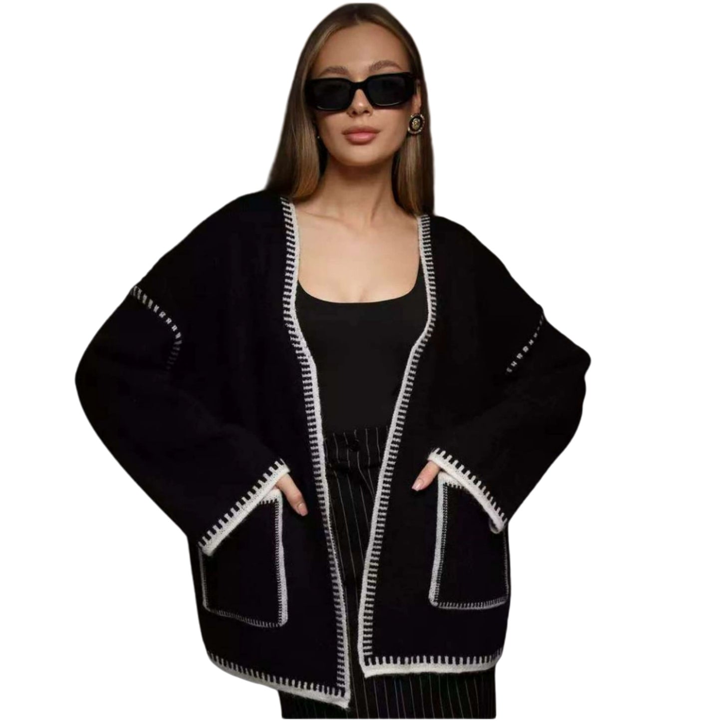 Versatile Charming Spring Loose Mid-length Knitted Sweaters