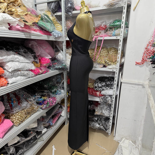 Women's Sexy Rhombus Ultra Low Collar Backless Dresses