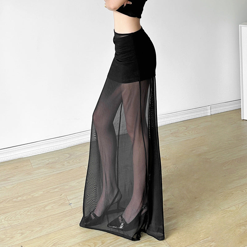 Women's Summer Solid Color Slimming Street Fashion Skirts