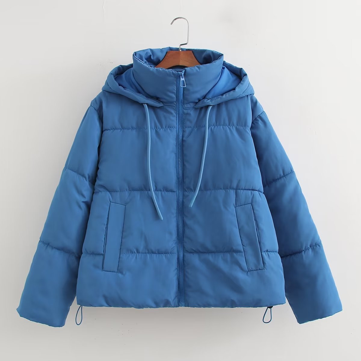 Women's French Style Seven Colors Hood Cotton Coats