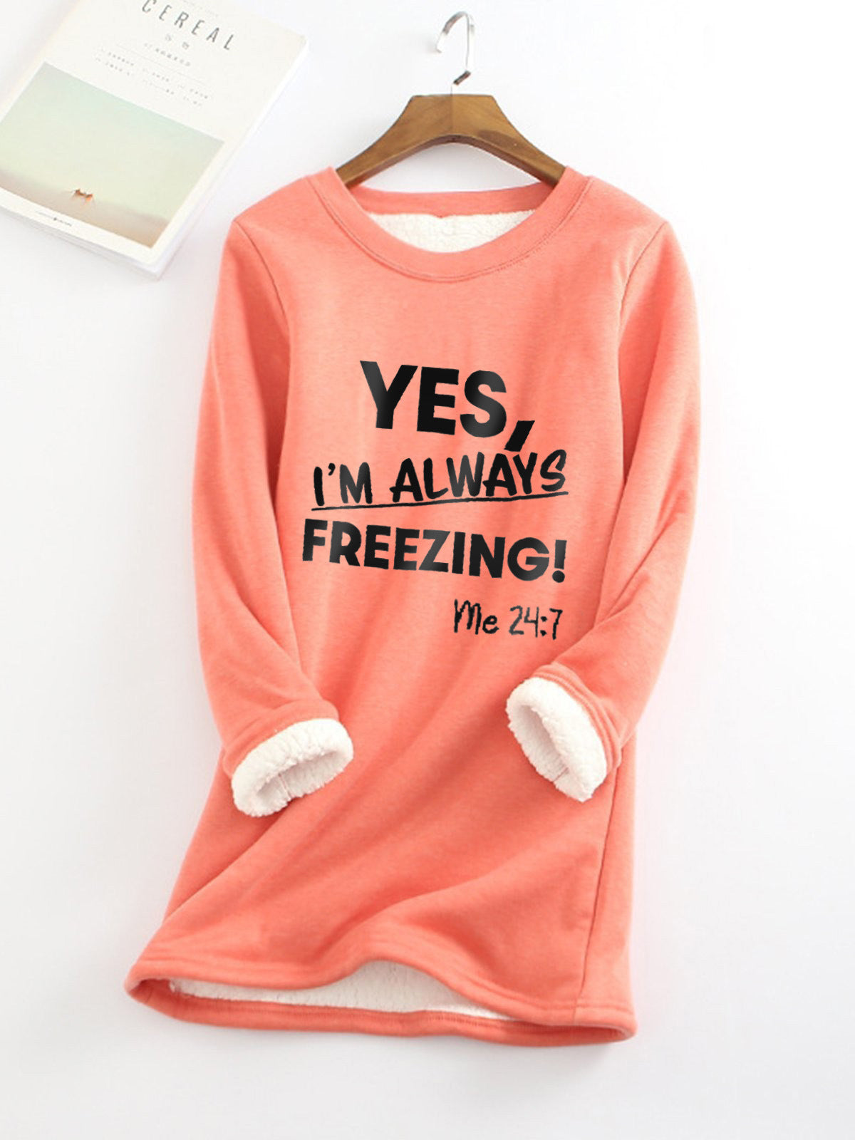 Stylish Fleece-lined Thermal Base Printing Series Women's Sweater, Sweater