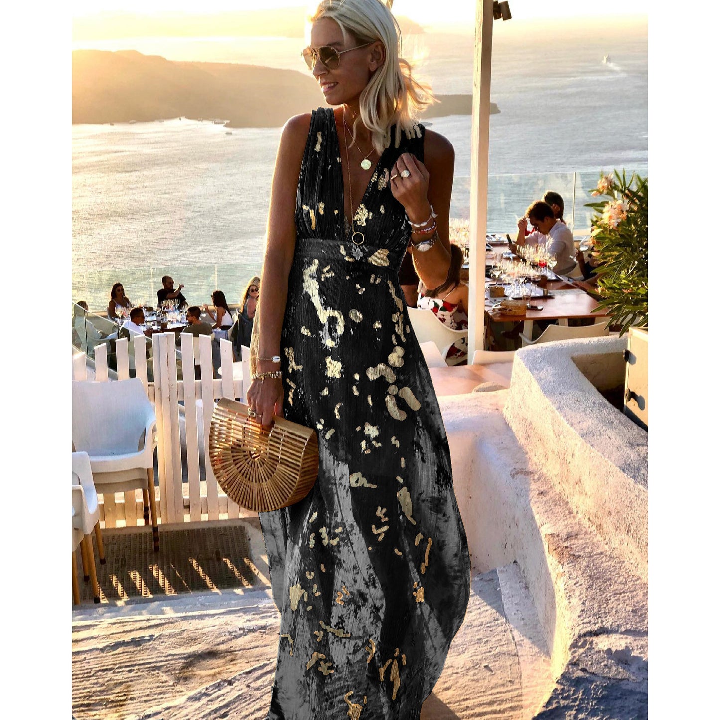 Women's Sexy Bronzing Dress Leisure Holiday Party Dresses