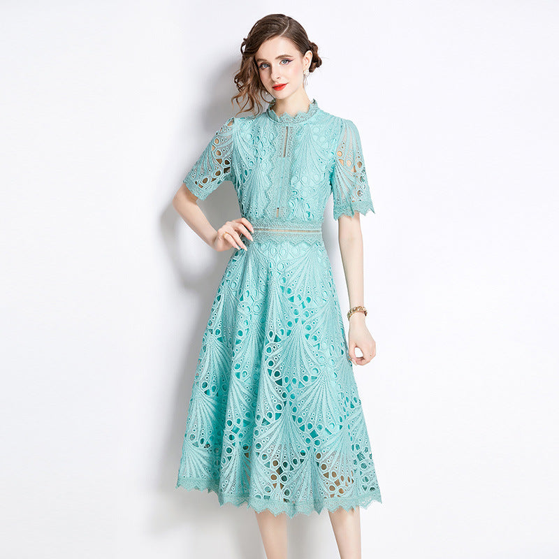 Women's Dress For Summer Crochet Embroidery Design Sense Niche Chic Dresses