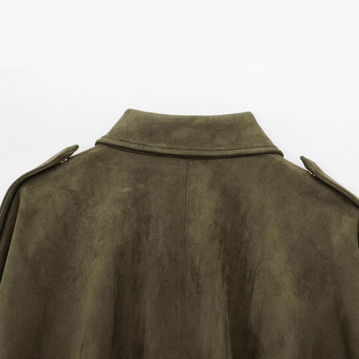 Women's Early Spring Fashion Suede Texture Effect Jackets