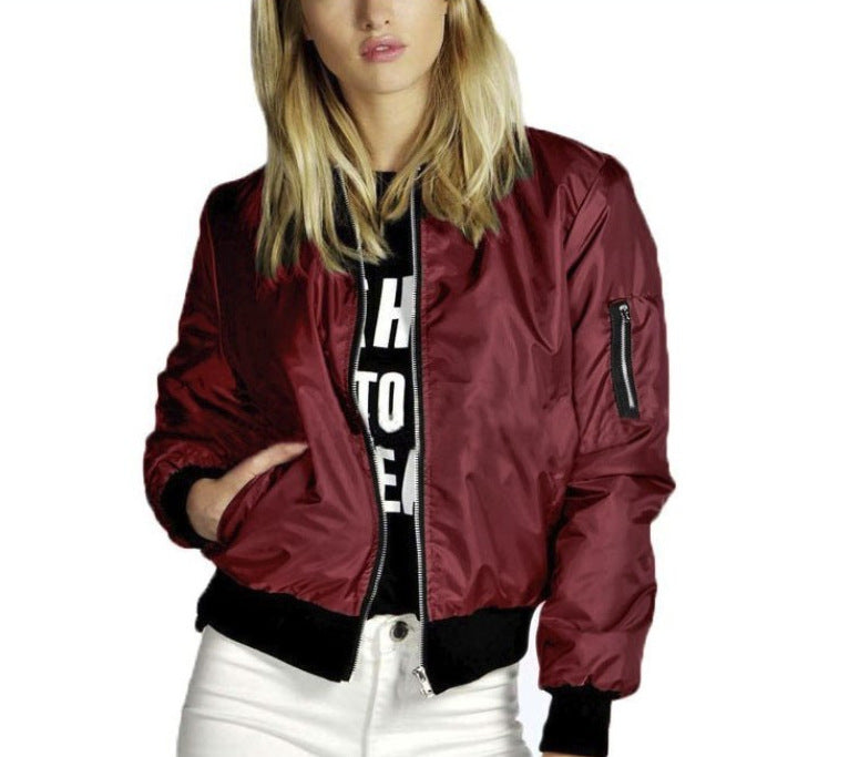 Popular Attractive Classic Chic Zipper Outer Jackets