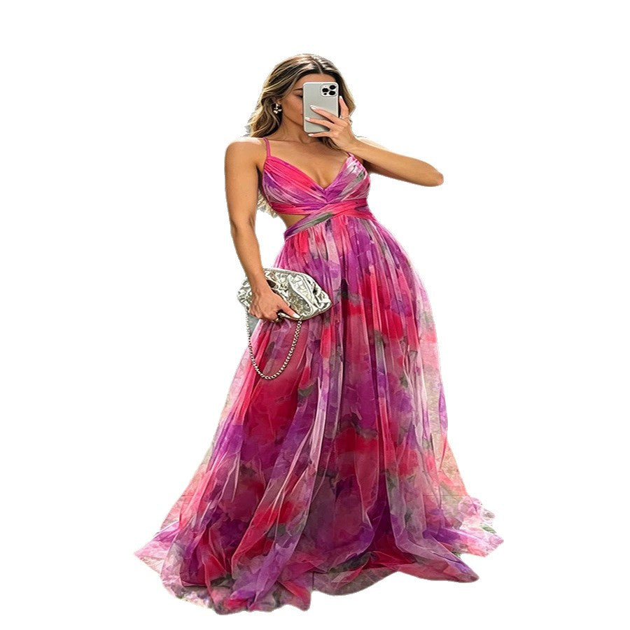 Cool Classy Women's Sexy Long Mesh Dress
