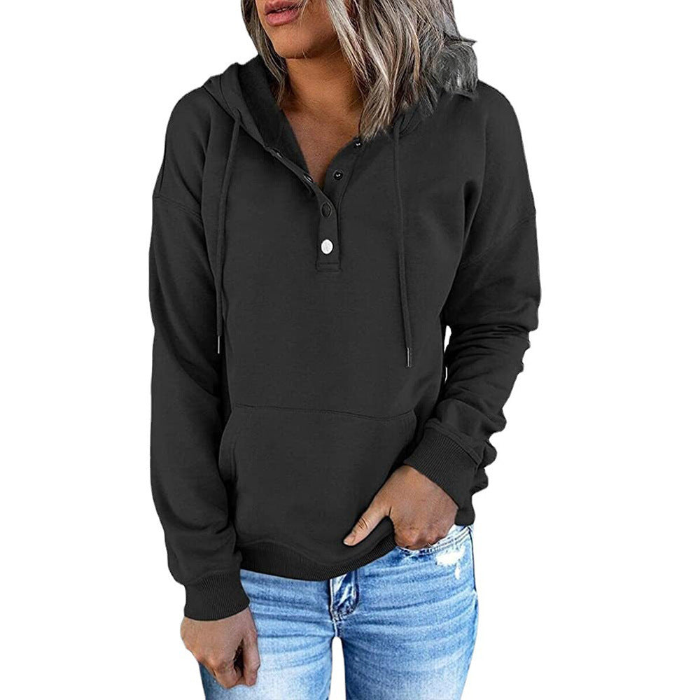 Versatile Women's Long-sleeved Loose Casual Hooded Women's Sweater, Sweater