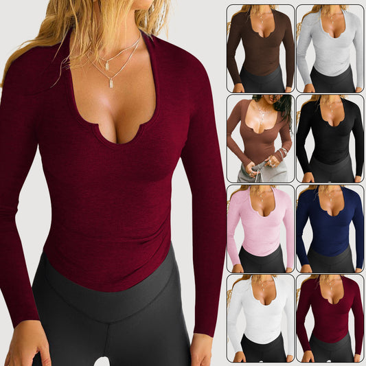 Women's Slim Fit Solid Color Fashion Comfortable Women's Sweater