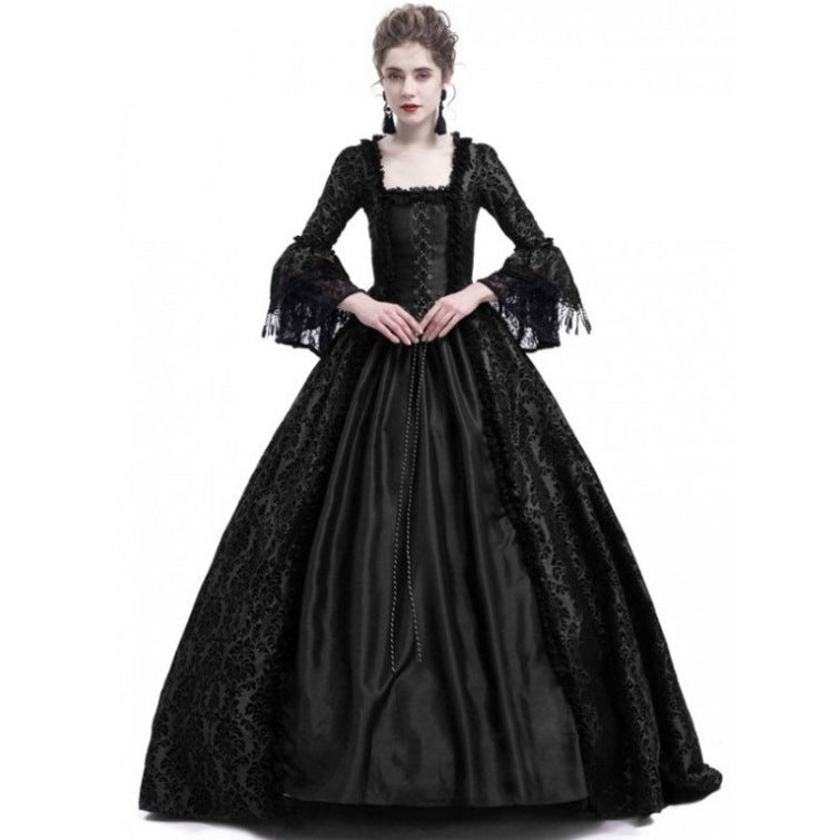 Medieval Retro Court Victoria Formal Film Television Dress