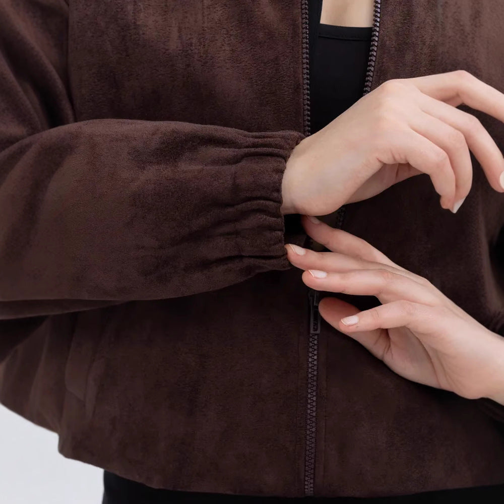 Durable American Retro Stand Collar Loose Coats