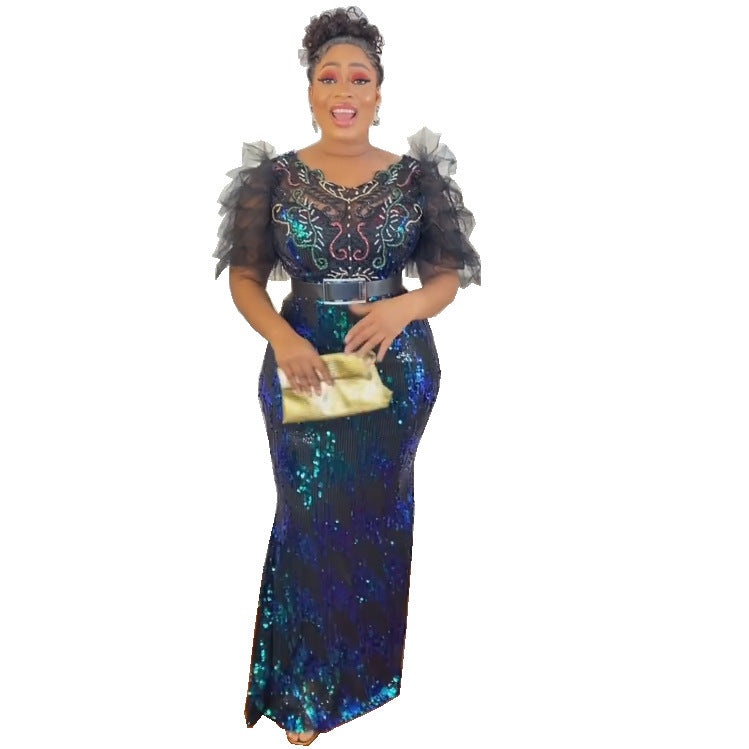 Women's Fishtail Dress Long African Fashion Wear Dresses