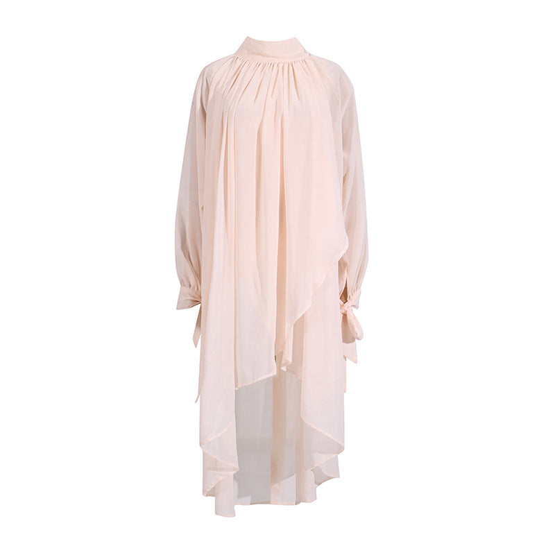 Women's Style Summer Comfort Casual Temperament Commute Turtleneck Blouses