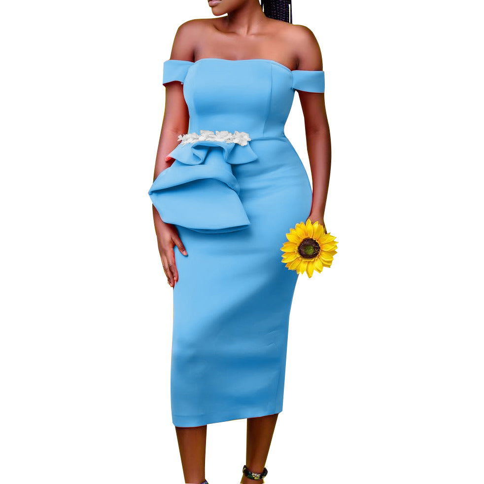 Trendy Banquet Summer Elegant Sexy Bandeau Dress