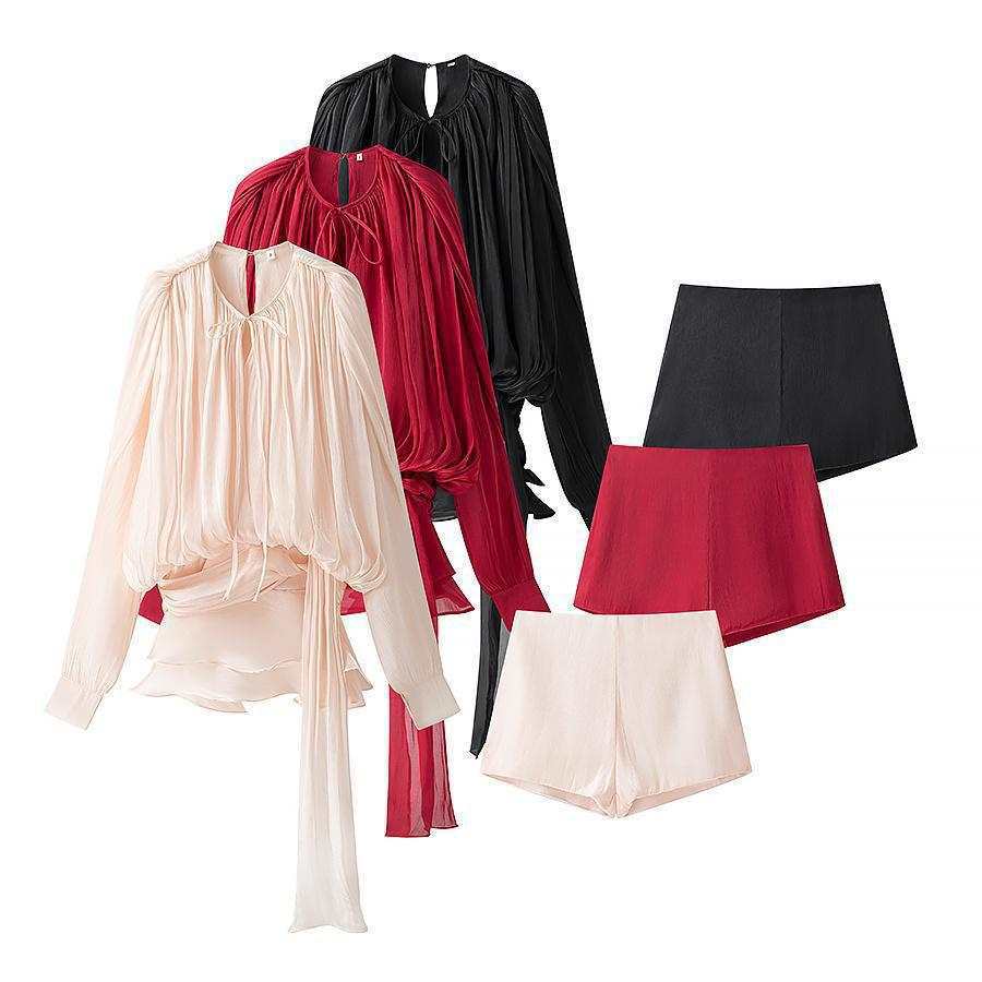 Women's Elegant Yarn Dress Spring Lantern Irregular Skirts