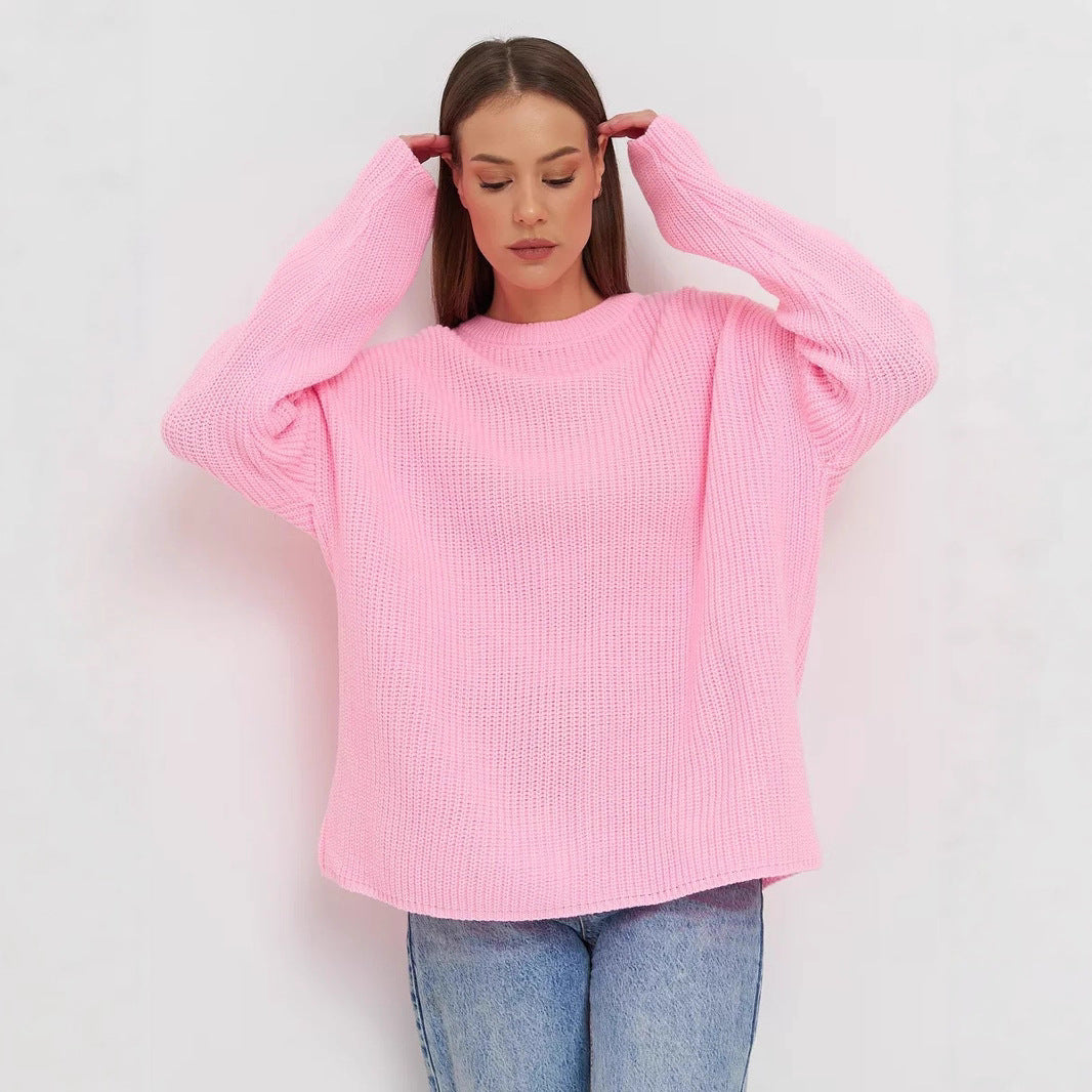 Collar Soft Glutinous Retro Lazy High-grade Thickened Sweater