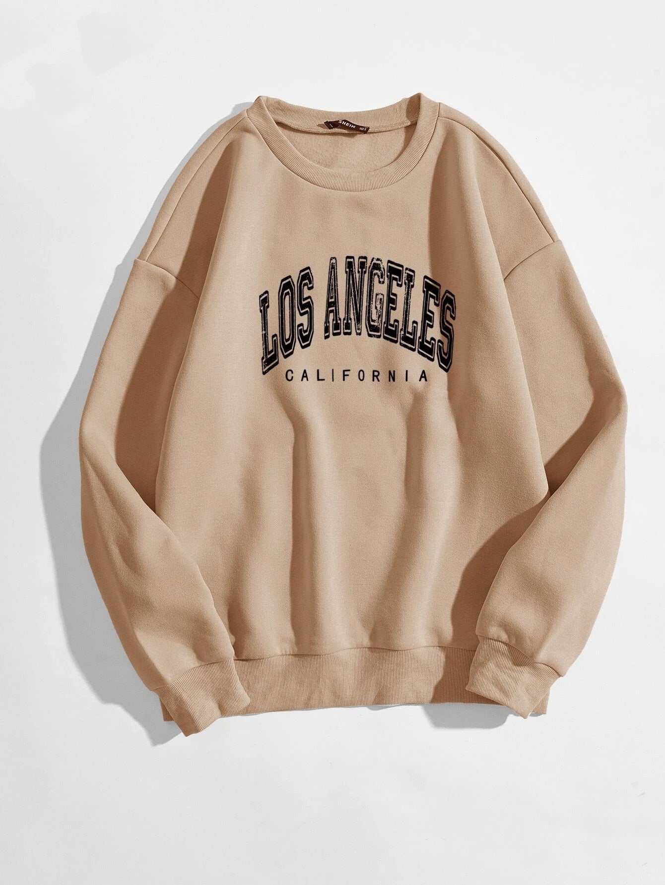 Women's Simple Letter Crew Neck Temperament Pure Color Korean Style Thin Sweaters
