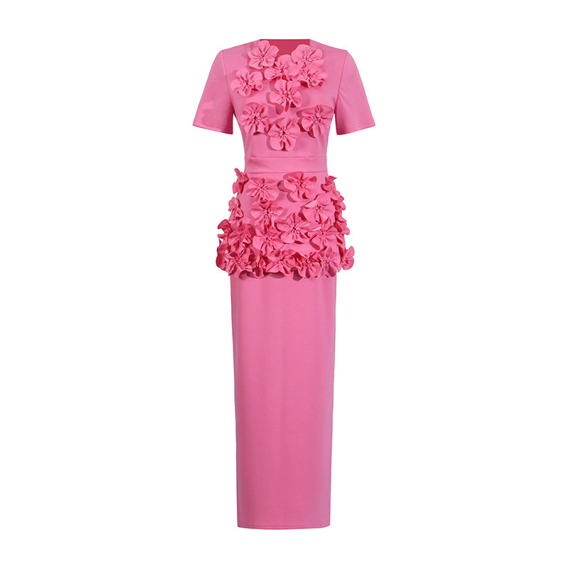 Flower Stitching Two-piece Round Neck Pullover Suits