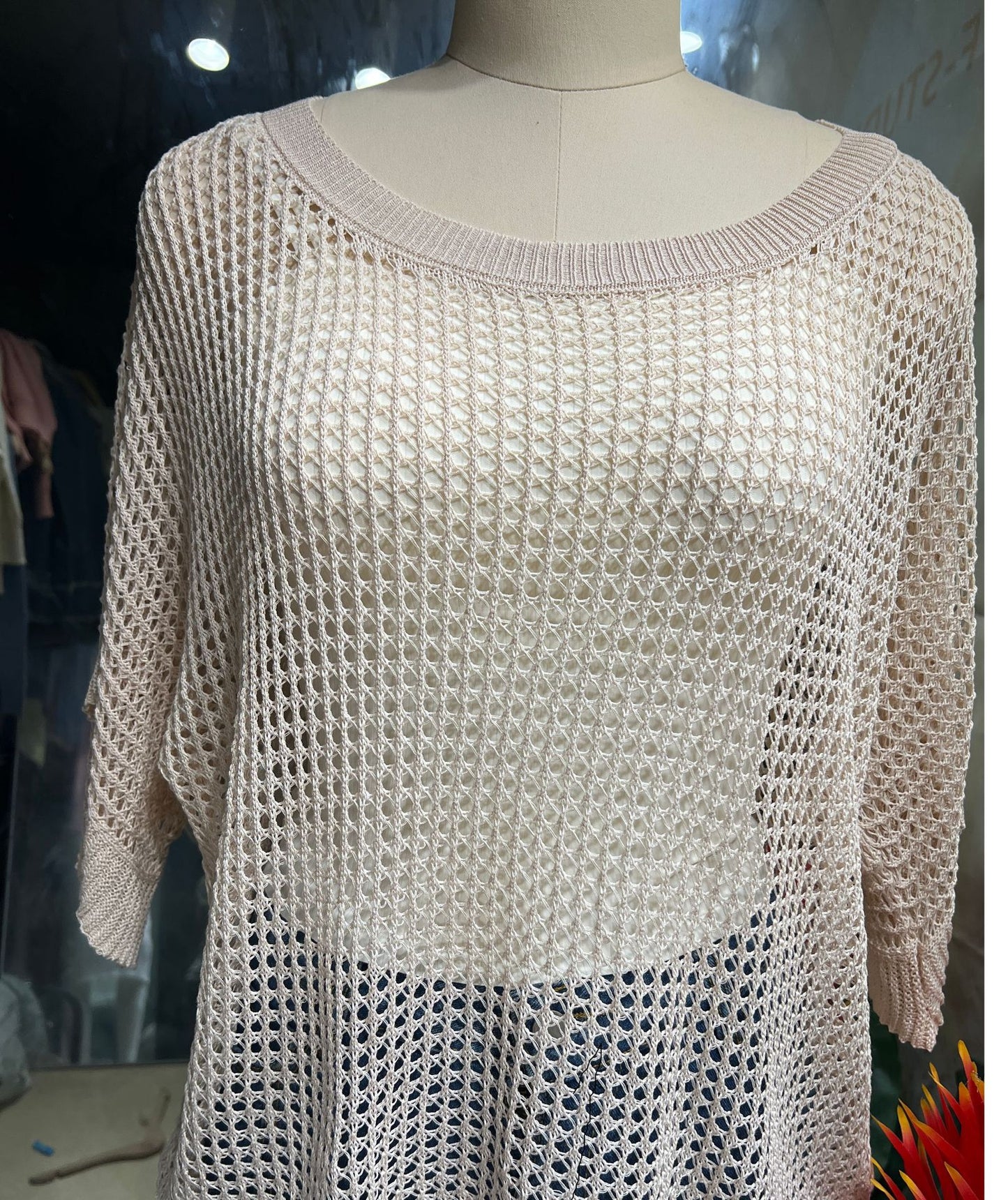 Women's Hollow Summer Loose Beach Cover Thin Bikini Sexy Women's Sweater