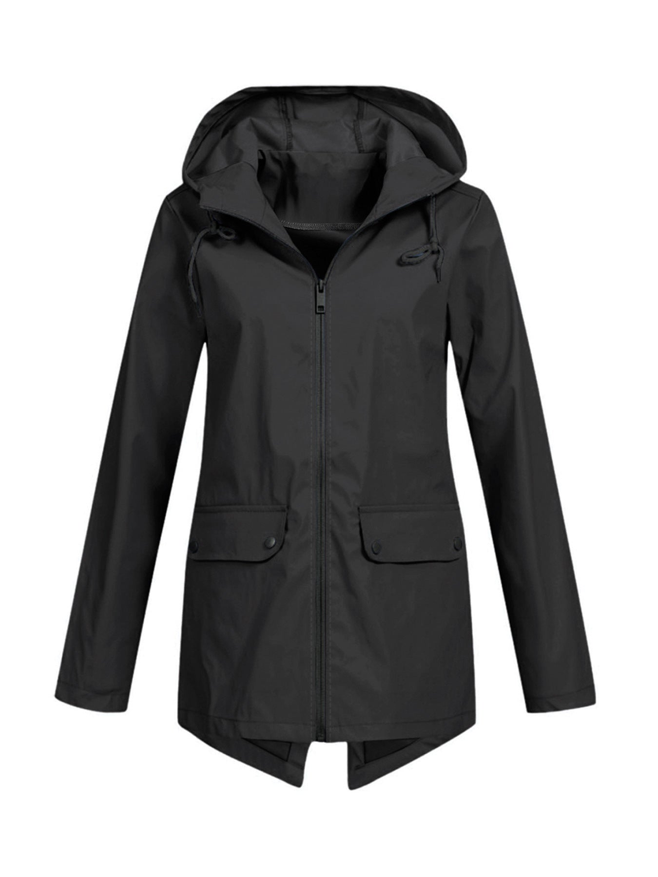 Women's Windcheater Zip Hooded Lightweight Outdoor Windproof Coats