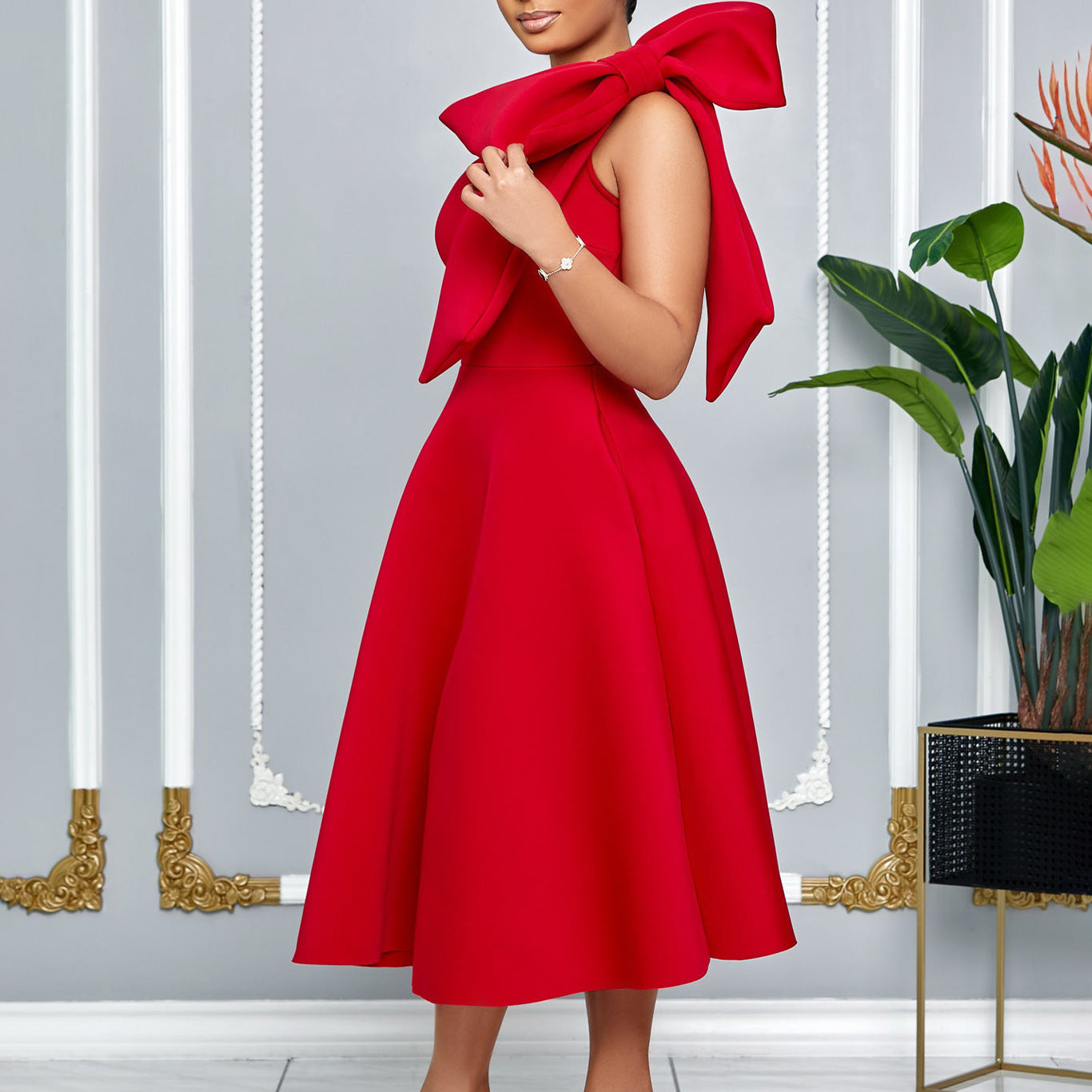 Women's Fashion Wear Solid Color Sexy Dress Dresses