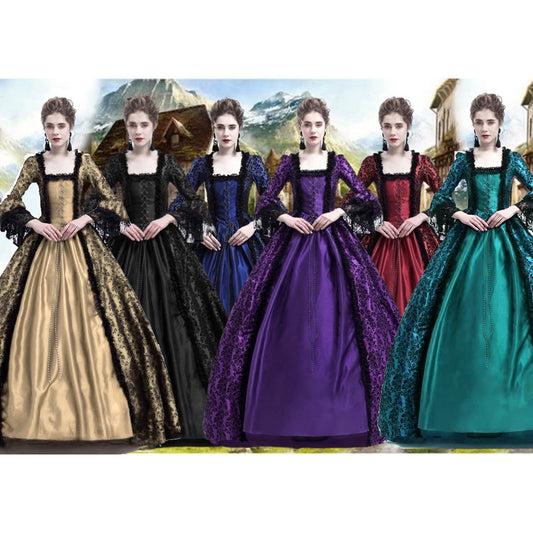 Medieval Retro Court Victoria Formal Film Television Dress