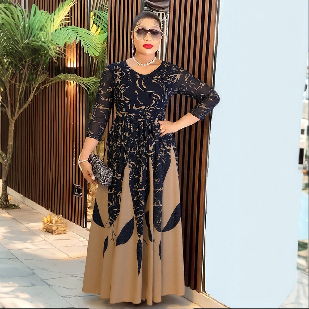 Women's Dress African Wear Long Sleeve Elegant Dresses