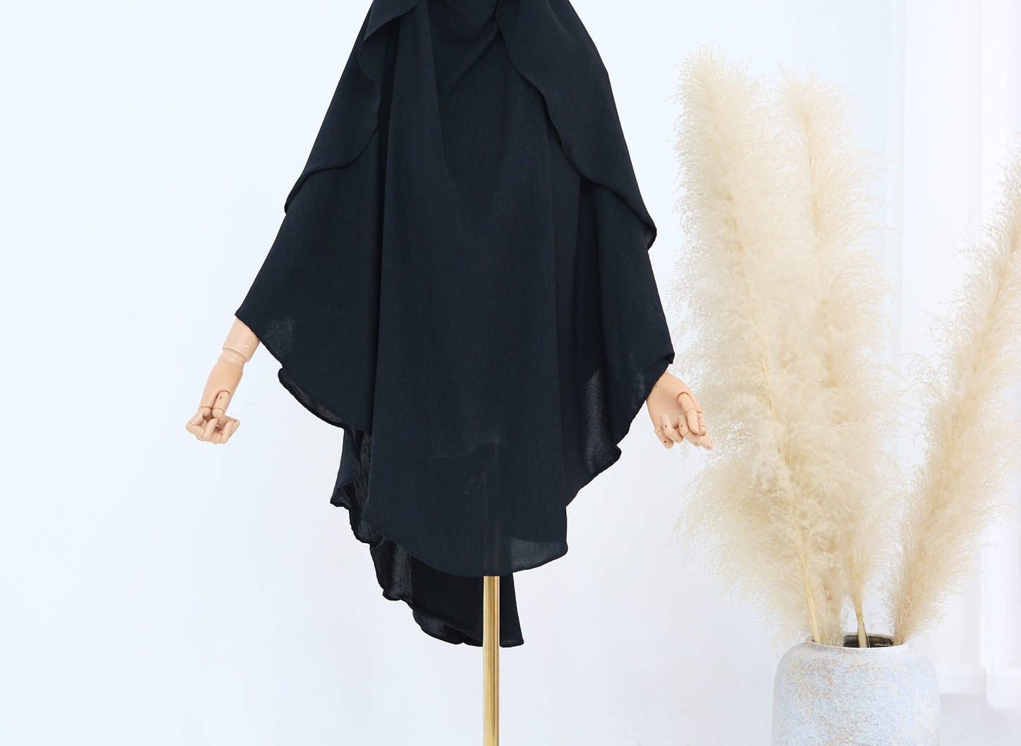 Comfortable Slouchy Solid Color Turban Turkish Dresses