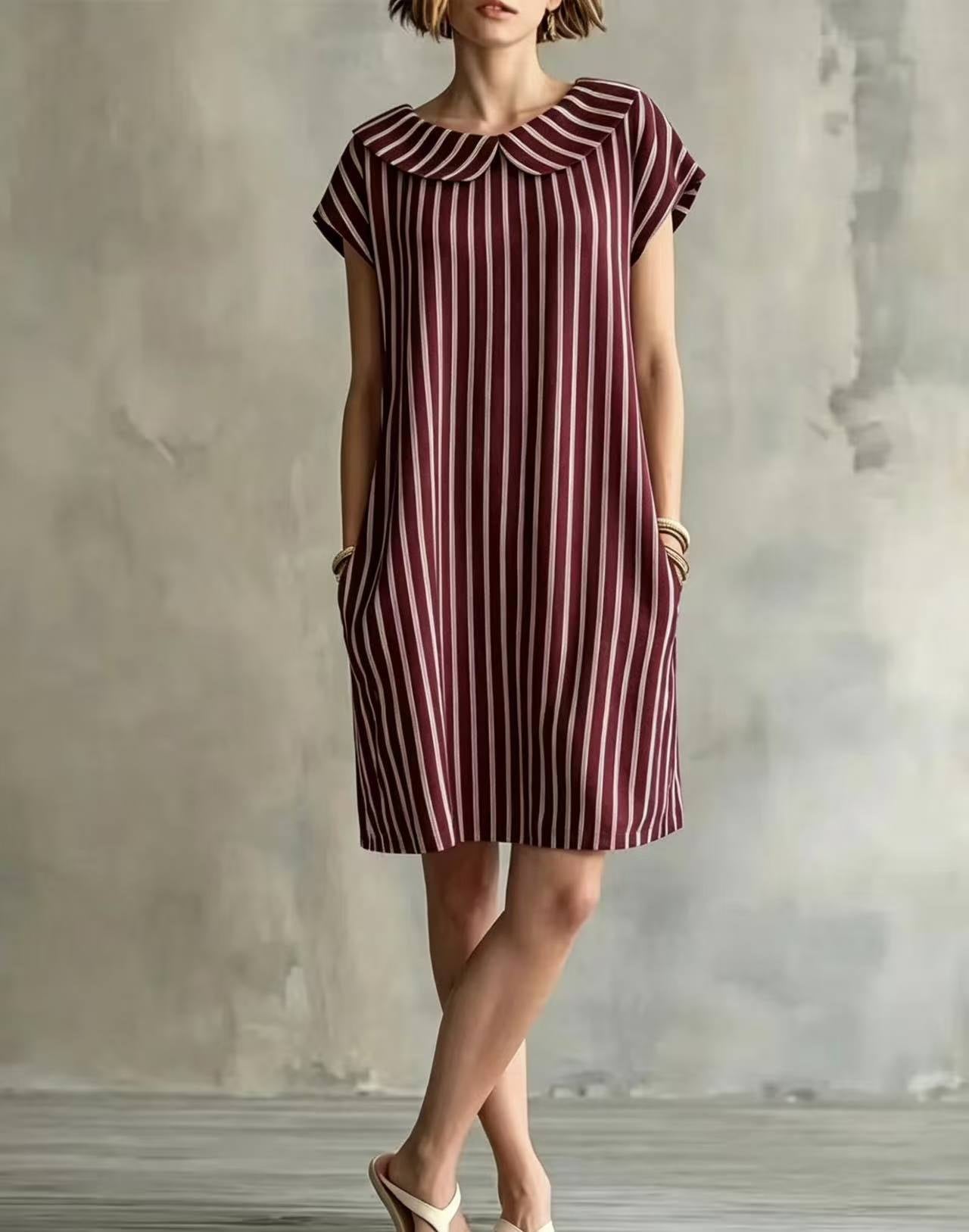 Women's Elegant Fashion Printed Striped For Dress