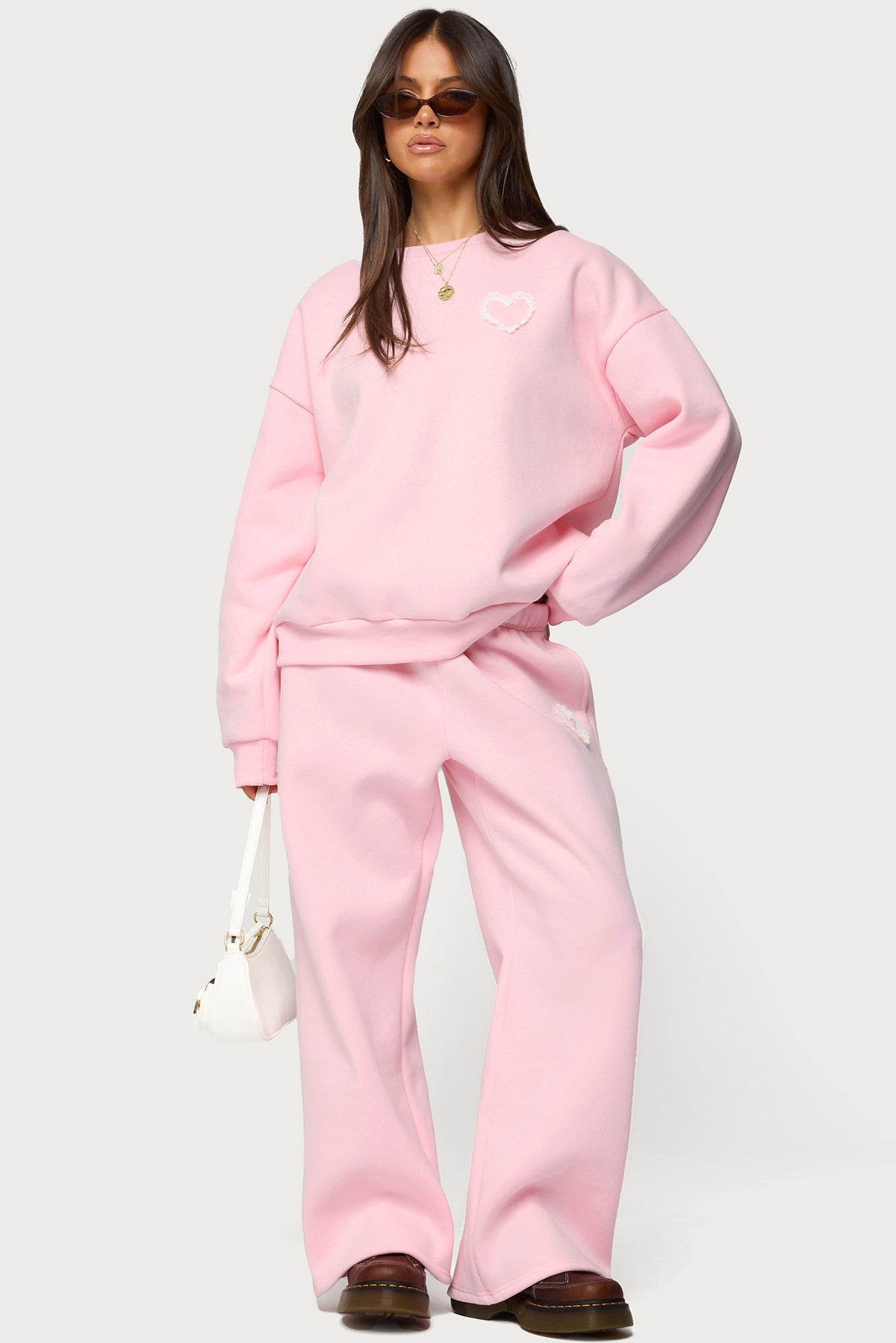 Women's Printing Long Sleeve Pullover Hoodie Two-piece Fashion Casual Suit