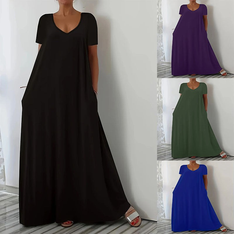 Summer Casual Loose Sleeves Solid Color Shorts
