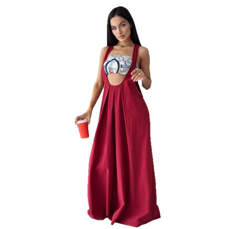 Bohemian Style Loose Waist Princess Long Dress