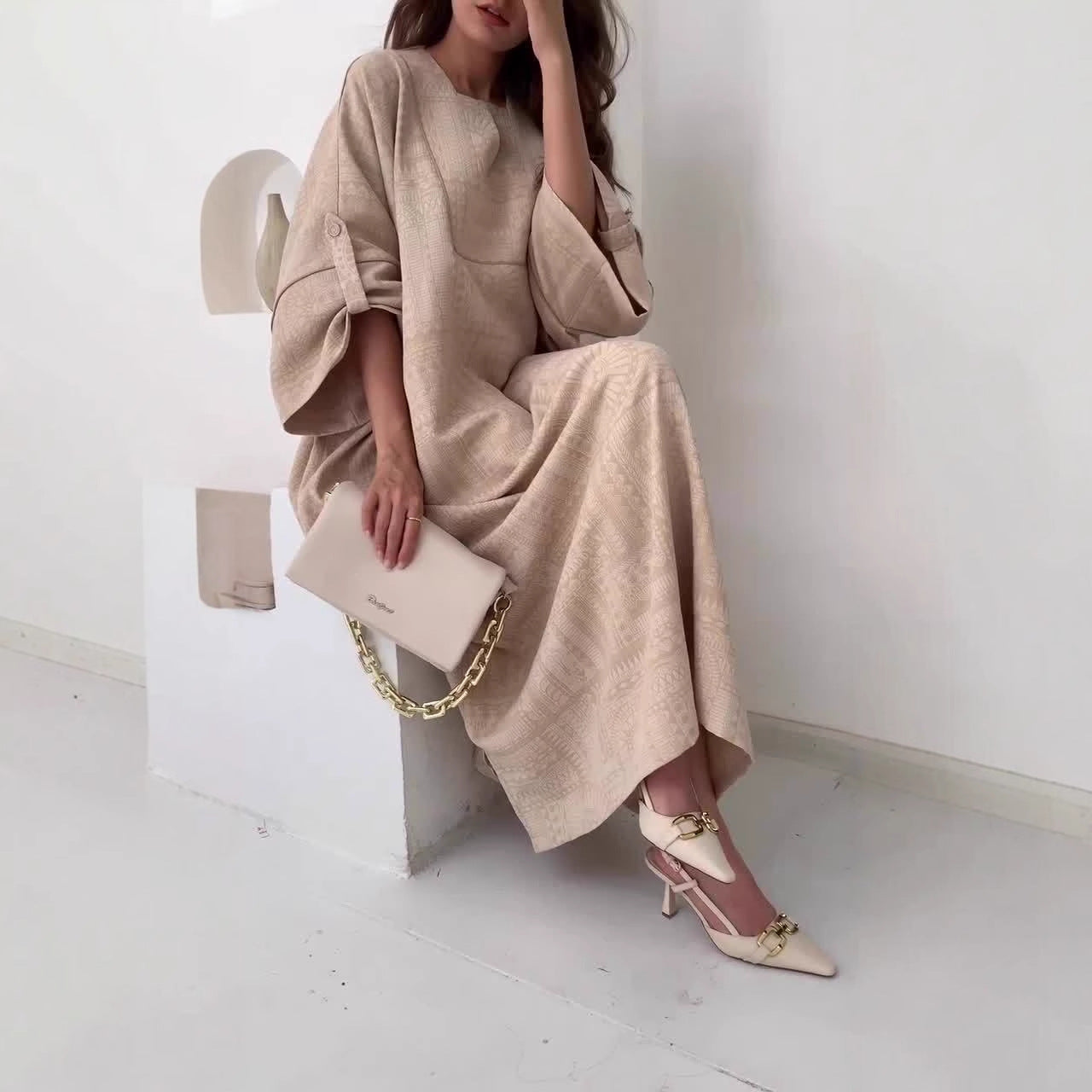 Women's Autumn Solid Color Simple Comfortable Loose Long Clothing