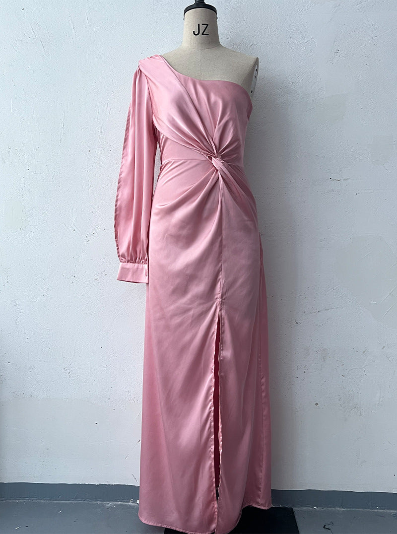 Women's Spring Dress Fashionable Temperament Cinched Waist Dresses