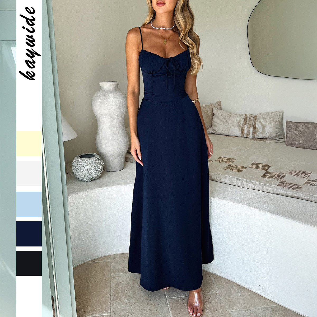 Women's Elegant Strap A- Line Summer Dress