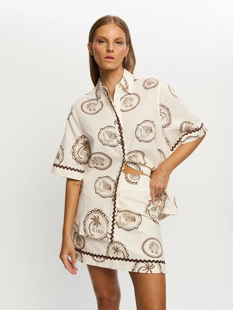 Popular Pretty Elegant Linen Shirt Outfit Dress