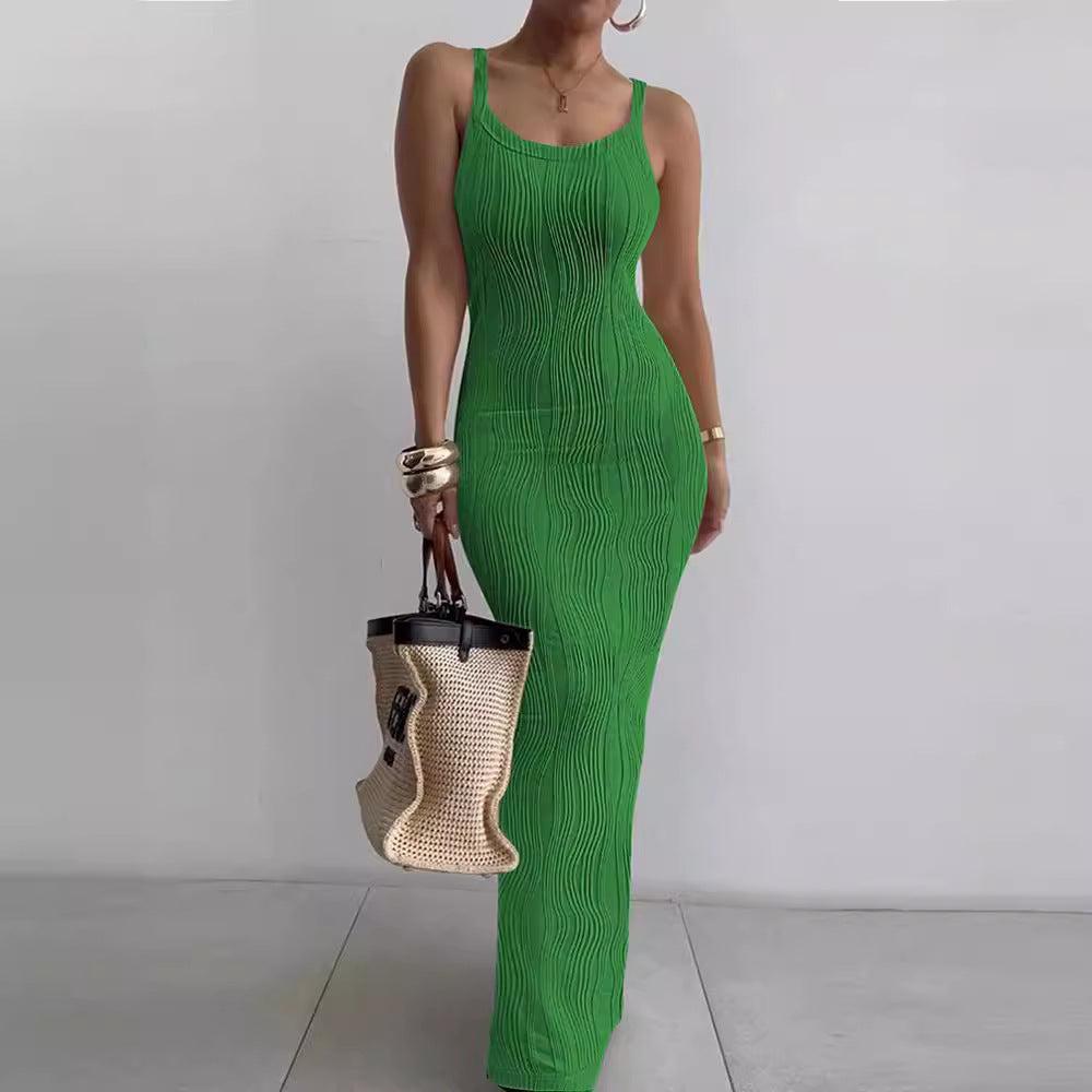 Beautiful Women's Summer Tight Sleeveless Elegant Dress