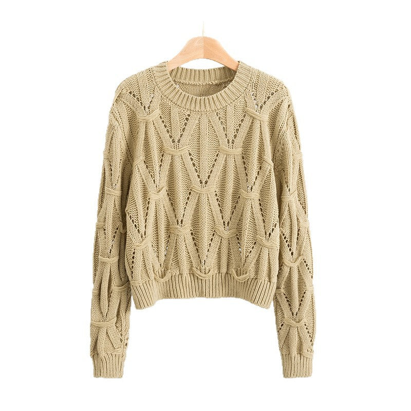 Women's Twist Thread Thermal Thickened Korean Style Knitted Women's Sweater