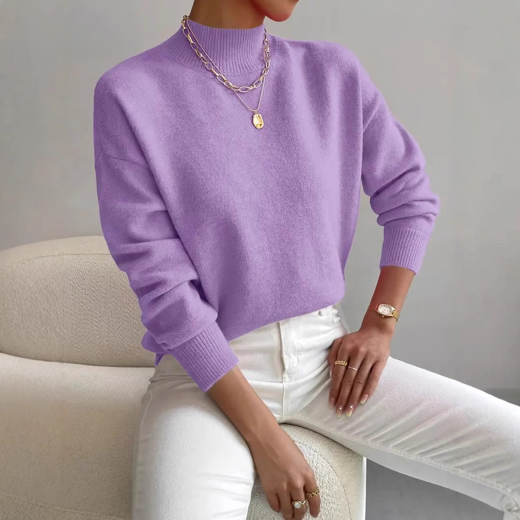 Women's Casual Comfortable Elegant Pullover Knitted Temperament Sweaters