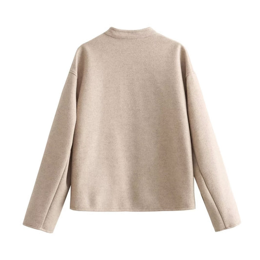 Women's Autumn Double-sided Woolen Collage Stitching Coats