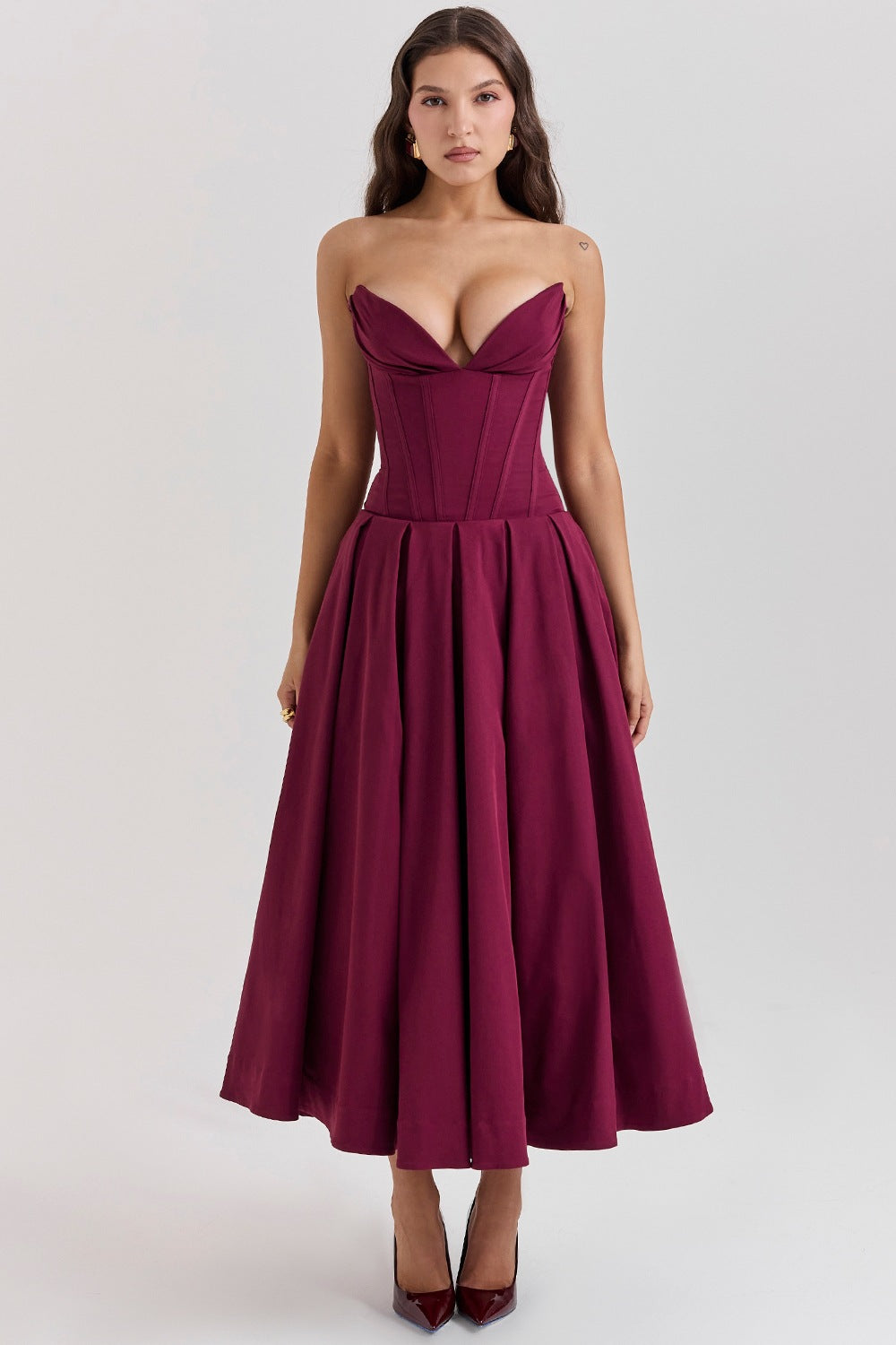 Women's Spring Dress Sexy Hot Sleeveless Mid-length Dresses