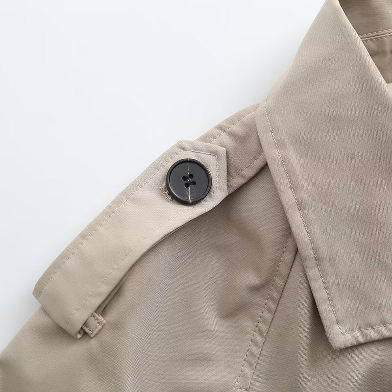 Women's Spring Casual Style Loose With Belt Jackets